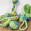 Pet Dog Puppy Double Knot Chew Rope Knot Toys Clean Teeth Durable Braided Bone Rope Pet Molar Toy Pet Supplies