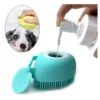 Pet Puppy Dog Cat Bath Brush Bathroom Massage Gloves Soft S