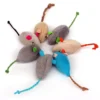 1Pc New Plush Simulation Mouse Cat Toy Bite Resistance Plush Mouse Cat Scratch Interactive Mouse Toy Playing Toy For Cat Kitten