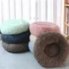 Comfortable Donut Cuddler Dog and Cat Cushion Bed Round Dog Kennel Ultra Soft Washable Winter Warm Sofa Pet Dog Bed