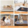 Pet Blanket Super Soft Dog Blanket with Cute Paw Print Warm Puppy Blanket Mat Bed Cover for Large Dogs Kitten Cat Small Animals