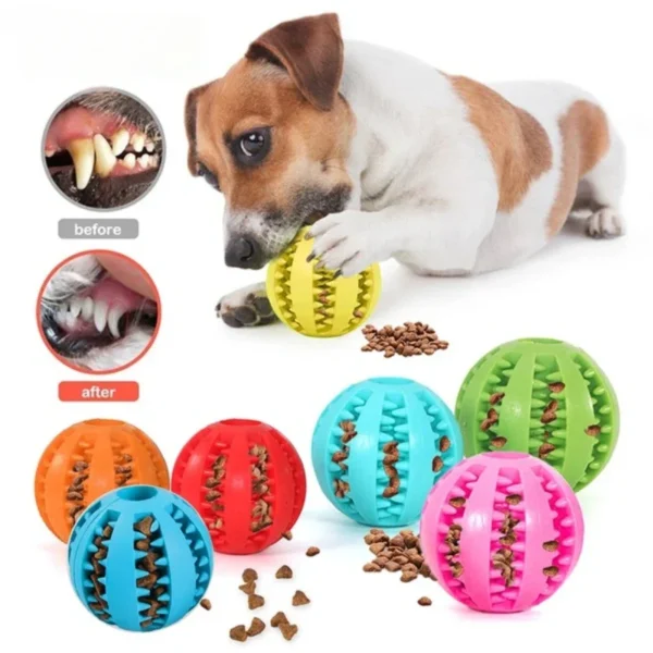 Pet Toy Dog Chew Toy Rubber Ball Toys Dog Interactive Toy Leaking Ball