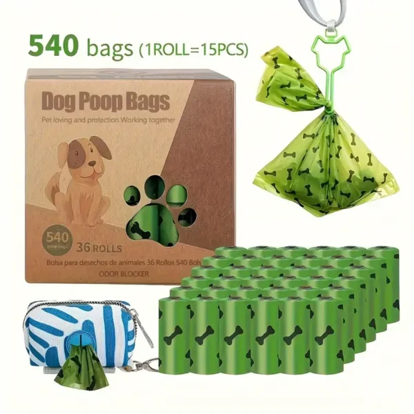 30/60/90/120pcs Dog Poop Bags,Durable Leak Proof Pet Waste Bag Pet Garbage