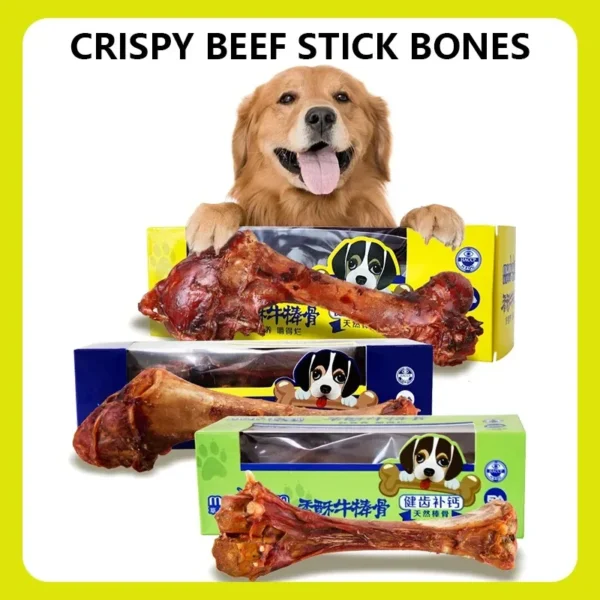 Crispy Beef Stick Bone Dog Snacks Large Size