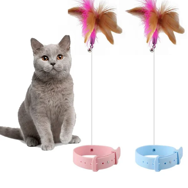 Cat Toy Interactive Teaser Stick with Bells for Dogs and Cats