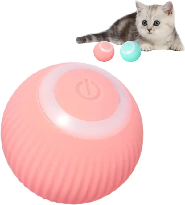 Smart interactive rolling cat toy ball for indoor play