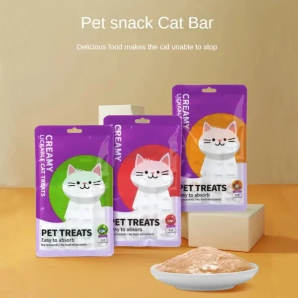 Large Capacity Cat Snacks Wet Food Chicken Scallop